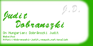 judit dobranszki business card