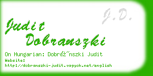 judit dobranszki business card